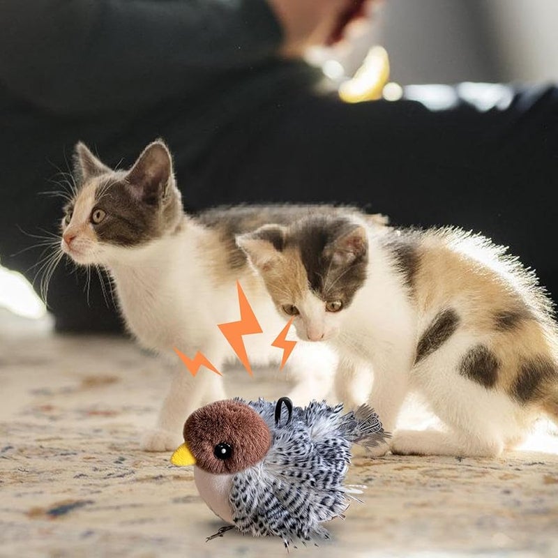 لعبة قطط تفاعلية Flappy Bird مع نعناع قطط وصافرة لتمارين القطط المنزلية - Image 2